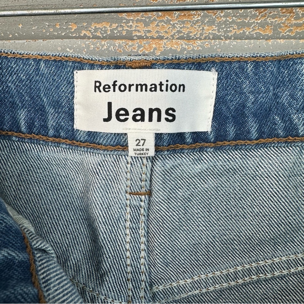 Reformation Dree Belted Baggy Wide Leg Jeans Sz 27 - Picture 10 of 15